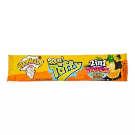  Warheads Sour Taffy 2-in-1 Tropical Savanyú cukorka ananász és narancs ízben 42g