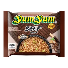 Yum Yum Beef Noodles marhahúsos instant leves 60g Thaiföld