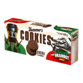    Yummers Cookies Italian Brainrot kakaós ízesítésű keksz 140g