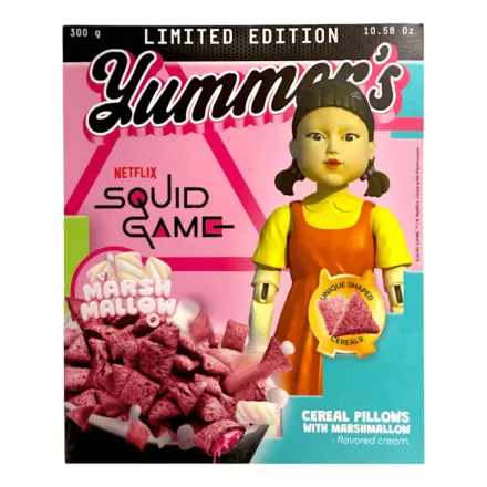 Yummers Squid Game Marshmallow mályvacukorral töltött gabonapehely 300g