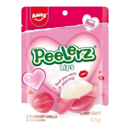  Amos Peelerz Gummy Lips ajak alakú hámozható gumicukor 65g Kína