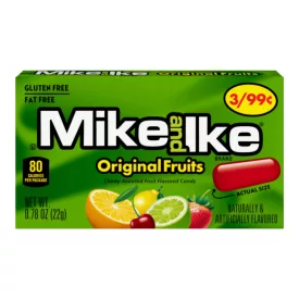   Mike and Ike Original vegyesgyümölcs ízű cukorka 22g Amerika