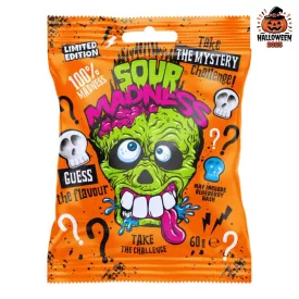   Sour Madness Mystery rejtélyes ízű extra savanyú keménycukorka 60g 