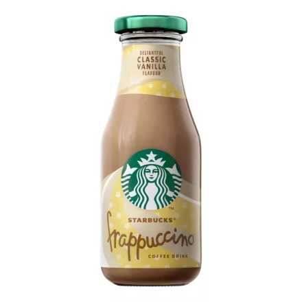 Starbucks Frappuccino Vanilla vaníliás ízű üveges kávés ital 250ml
